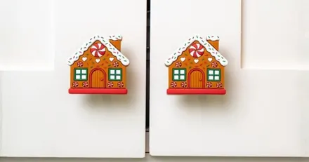 These Christmas Knob Cover 12-Packs on Amazon Make Decorating SO Easy & Fun