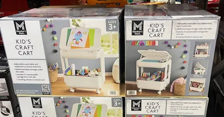 This Kids Craft Cart Keeps Everything Organized + It's