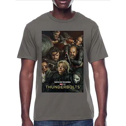 Thunderbolts Men's Graphic Tee Shirt (Group Poster, Select Sizes)