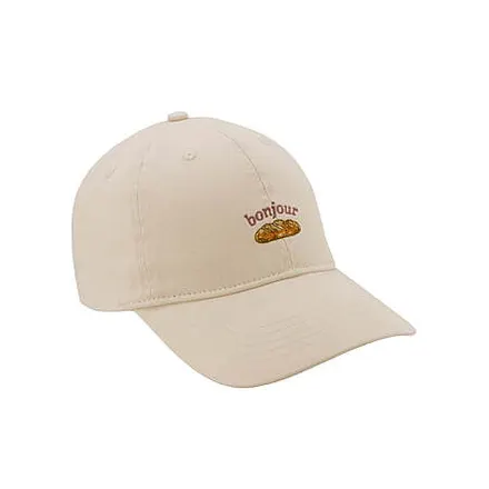 Time and Tru" Bonjour" Cotton Baseball Hat