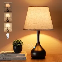 Touch 3-Way Dimmable 17.3" Bedside Table Lamp