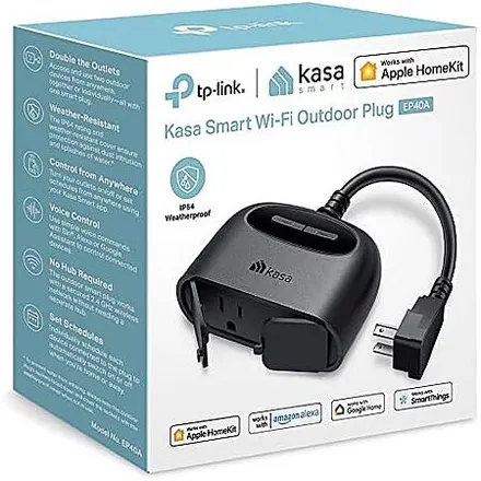 TP-Link Kasa Smart Wi-Fi Apple HomeKit Outdoor Plug