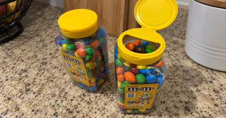 TWO Jars of M&M's