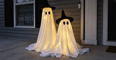 TWO Light-Up Ghosts