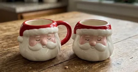 TWO Santa Mugs