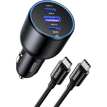 UGREEN 130W USB C Car Charger w/ Cable