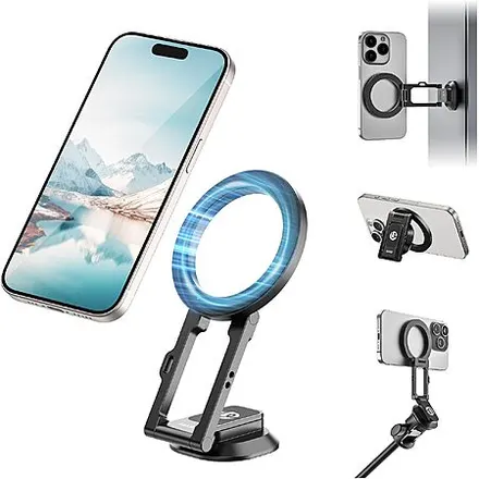 Ulanzi MagSafe 16N Magnetic Ring Phone/Tripod Holder Stand (Black)