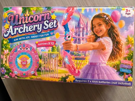 Unicorn Bow & Arrow Toy
