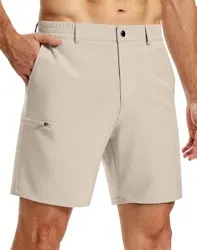 Upget Men's 7" Lightweight Stretch Casual Dress Shorts