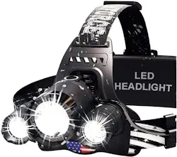 USB Rechargeable LED Headlamp w/ Red Light
