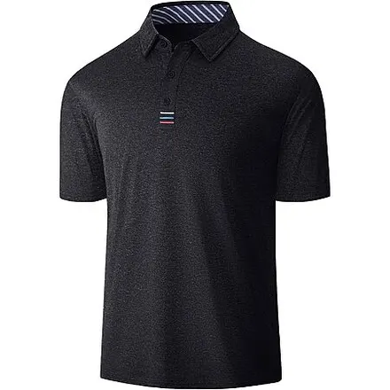 VALANCH Men's Lightweight Short Sleeve Quick-Dry Golf Polo Shirt (Size XL-3XL)
