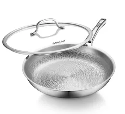 Vednhol Titanium Hammered Pro 12" Skillet w/ Lid