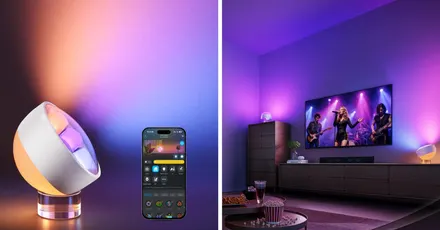 Wallwasher Smart Table Lamp with Matter back