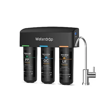 Waterdrop TSB-UF 9-Stage Under-Sink Water Filter System w/ Stainless Steel Faucet