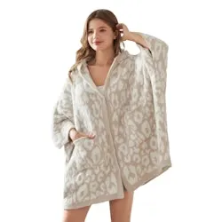 Wearable Blanket Hoodie Poncho