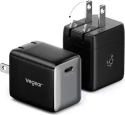 Wegear 45W GaN USB C Wall Charger 2-Pack