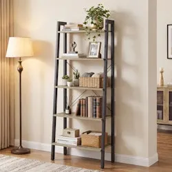 Williston Forge Jabari 67.9" Metal Ladder Bookcase