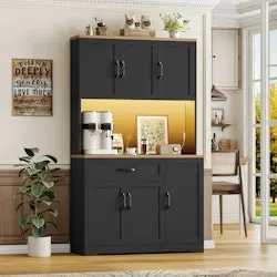 Winston Porter Nyanza Kitchen Pantry w/ Power Outlet
