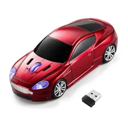 Wireless Sports Car Optical Mouse: 1-Cent + free shipping w/ Prime