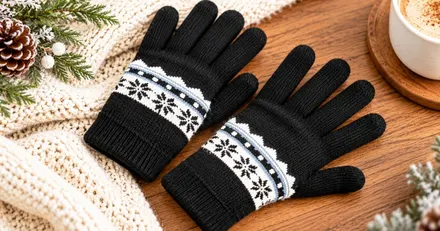 Wool-Lined Touch Screen Gloves