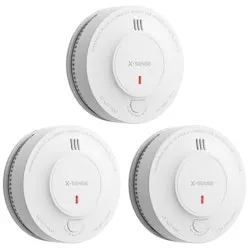 X-Sense 10-Year Battery Photoelectric Smoke Detector 3-Pack