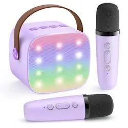 YLL Portable Karaoke Machine with 2 Microphones